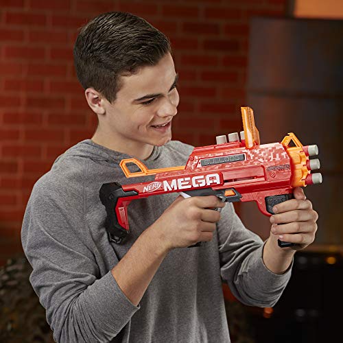 NERF E2657F07 Mega Bulldog Foam Blaster, Brown, Standard