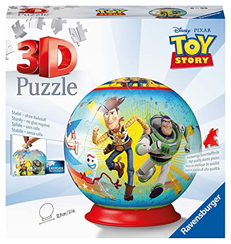 Ravensburger Disney Toy Story 4 - 3D Jigsaw Puzzle Ball for Kids Age 6 Years Up - 72 Pieces - No Glue Required