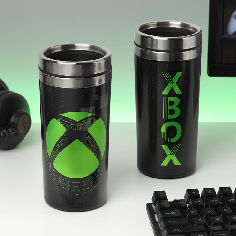 Paladone Xbox Metal Travel Mug | Xbox One Coffee Mug Series X Officially Licensed Merchandise, Multicolor (PP10504XB)