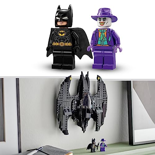 LEGO 76265 DC Batwing: Batman vs. The Joker Set, Iconic Aeroplane Toy from 1989 Film with 2 Minifigures, Classic Super Hero Playset, Birthday Gift Idea for Kids, Boys, Girls