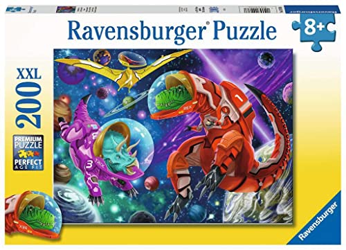 Ravensburger Space Dinosaurs 200 Piece Jigsaw Puzzle with Extra Large Pieces for Kids Age 8 Years & Up