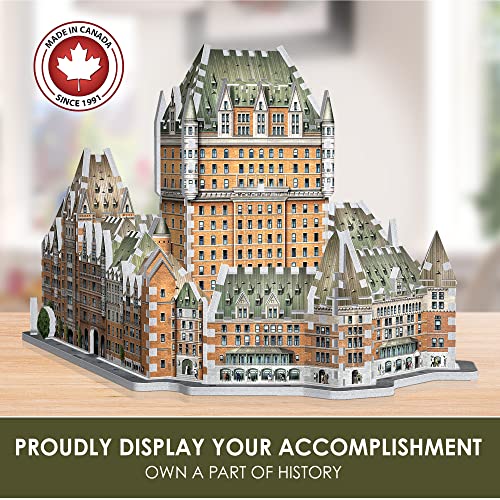 Wrebbit3D Le Château Frontenac 3D Puzzle for Teens and Adults | 865 Real Jigsaw Puzzle Pieces | Not Just an Ordinary Model Kit for Adults for Man and Woman