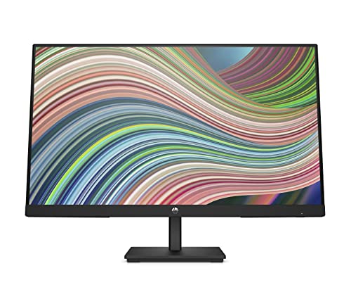 HP 24 Inch FHD Monitor - V24ie G5, Full HD IPS, 75hz Refresh Rate, 1x HDMI, 1 x VGA, 1 x DisplayPort 1.2, Low Blue Light Mode, Anti-glare, Tilt Adjustment, VESA Mountable, Black