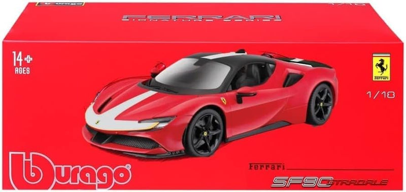 Bburago B18-16911 1:18 Ferrari Signature SF90 STRADALE, Assorted Colours, L