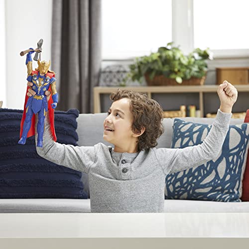 Marvel Studios' Thor: Love and Thunder Stormbreaker Strike Thor Electronic Figure 30 cm Children 4 Years and Up