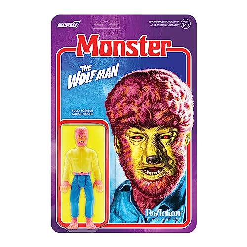 SUPER7 Universal Monsters Reaction Figure - The Wolf Man﻿ (Costume Colors)