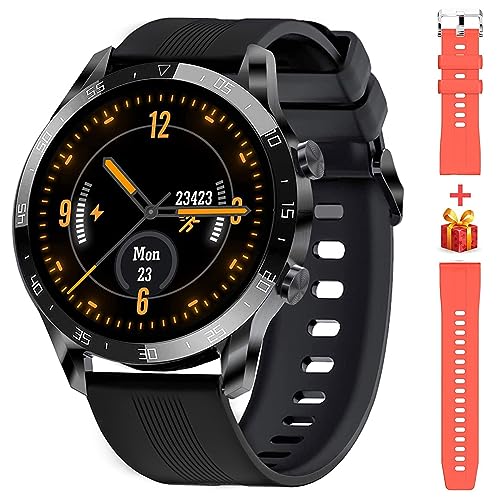 Blackview Smart Watch for Men (Answer/Make Calls), Fitness Watch with Blood Oxygen Heart Rate Sleep Monitor, 100 Sports Modes, Weather, Stopwatch, Calorie Step Counter Watch for iOS Android