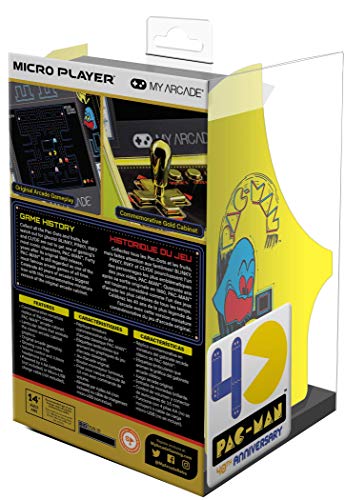 6.75" COLLECTIBLE RETRO PAC-MAN 40TH ANNIVERSARY MICRO PLAYER (PREMIUM EDITION)