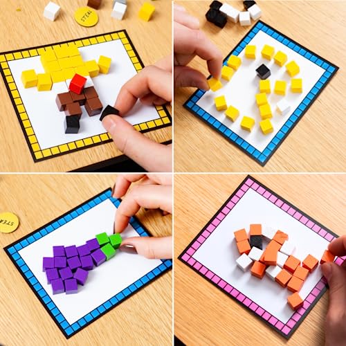 Block Party: Colourful Block Building Family Board Game for Kids Aged 8+, Adults, Teens