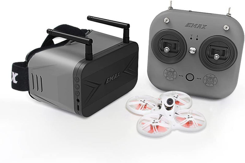 EMAX FPV Drone Tinyhawk 3 RTF Kit, First Person View Drone with Runcam Nano 4 Camera, 25-100-200 VTX Switchable, Mini Drone with Goggles and E8 Transmitter for Kids Adults and Beginners