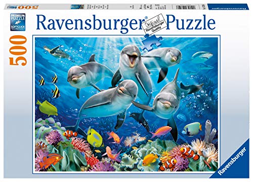 Ravensburger Dolphins 500 Piece Jigsaw Puzzle for Adults & for Kids Age 10 and Up