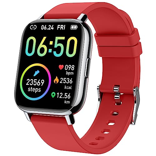 Smart Watch, Fitness Tracker 1.69" Touch Screen Fitness Watch with Heart Rate Sleep Monitor, Step Counter Smart Watch for Men Women Activity Trackers IP68 Waterproof Smartwatch Sports for iOS Android