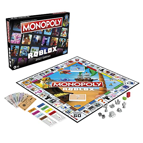 Monopoly: Roblox 2022 Edition Game, Monopoly Board Game, Buy, Sell, Trade Popular Roblox Experiences