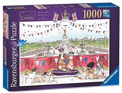 Ravensburger King Charles III 2023 Coronation Capers 1000 Piece Jigsaw Puzzle for Adults and Kids Age 12 Years Up - Eleanor Tomlinson