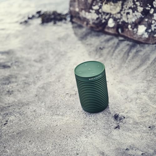 Bang & Olufsen Beosound Explore - High-end Wireless Portable Bluetooth Speaker for Outdoor, Home and Travel, 360 Degree IP67 Waterproof Speaker with Playtime Up to 27 Hours - Green