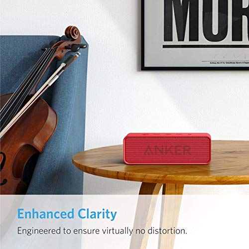 Bluetooth Speakers, Anker Soundcore Bluetooth Speaker with Loud Stereo Sound, 24-Hour Playtime, 66 ft Bluetooth Range, Built-in Mic. Perfect Portable Wireless Speaker for iPhone, Samsung and More