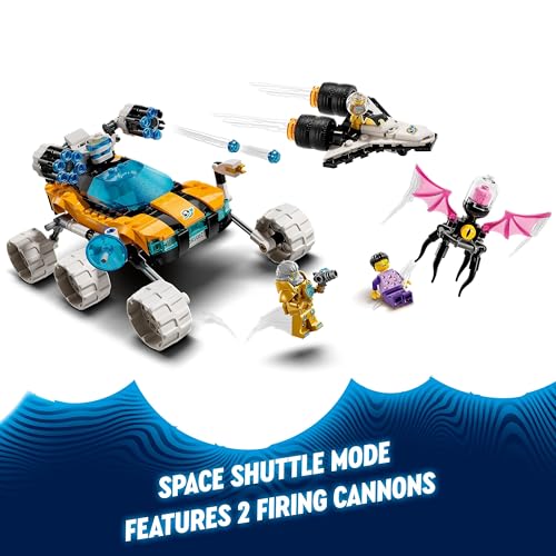 LEGO DREAMZzz Mr. Oz’s Space Car Toy to Space Shuttle Model, Vehicle Building Toys for Boys, Girls & Kids aged 8 Plus, Includes Mr. Oz, Albert and Jayden minifigures, Kids’ Birthday Gifts 71475