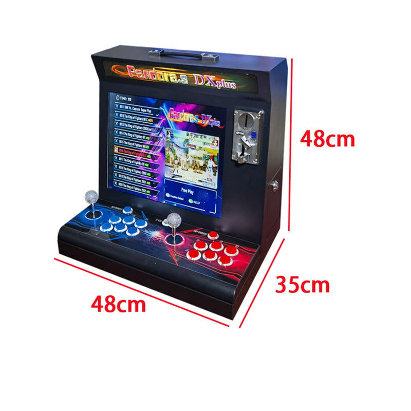 XIXIMENG 17 Inch Pandora Saga dx plus 20008 in 1 Arcade Video Game Console Retro Fighting Machine HDMI VGA Output Support coin mode