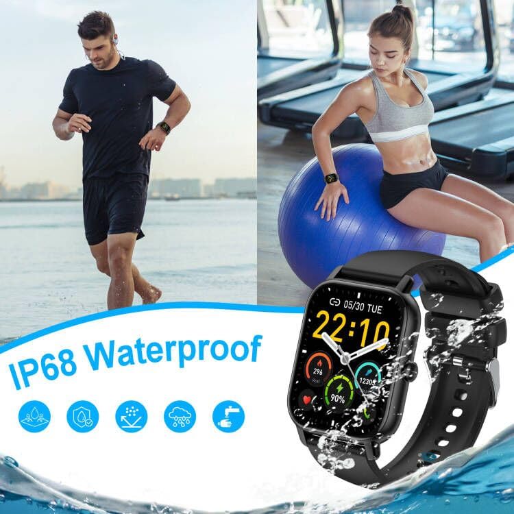 Smart Watch for Men Women Answer/Make Calls, 1.85" Smartwatch, Fitness Watch with Heart Rate Sleep Monitor, Step Counter, 100+ Sports, IP68 Waterproof Fitness Smartwatches Compatible with Android IOS