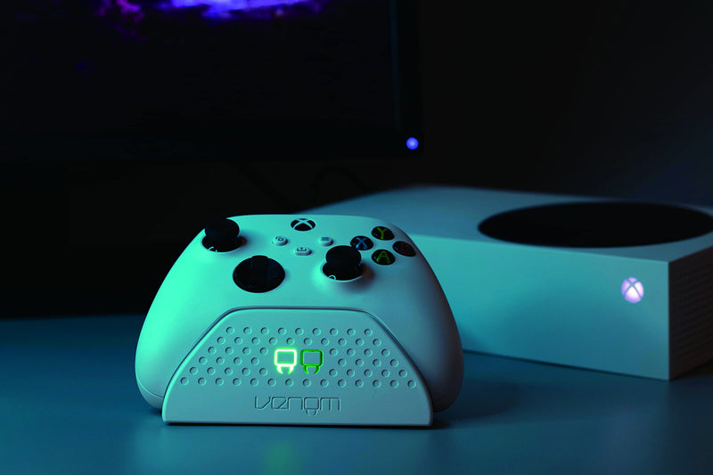 Venom Twin Charging Dock with 2 x Rechargeable Battery Packs - White (Xbox Series X & S / One)