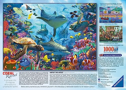 Ravensburger 17550 Coral Retreat 1000 Piece Jigsaw Puzzle for Adults and Kids Age 12 Years Up