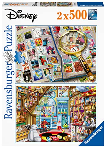 Ravensburger Classic Disney Jigsaw Puzzles for Adults and Kids Age 10 Years Up - 2 x 500 Pieces [Amazon Exclusive]