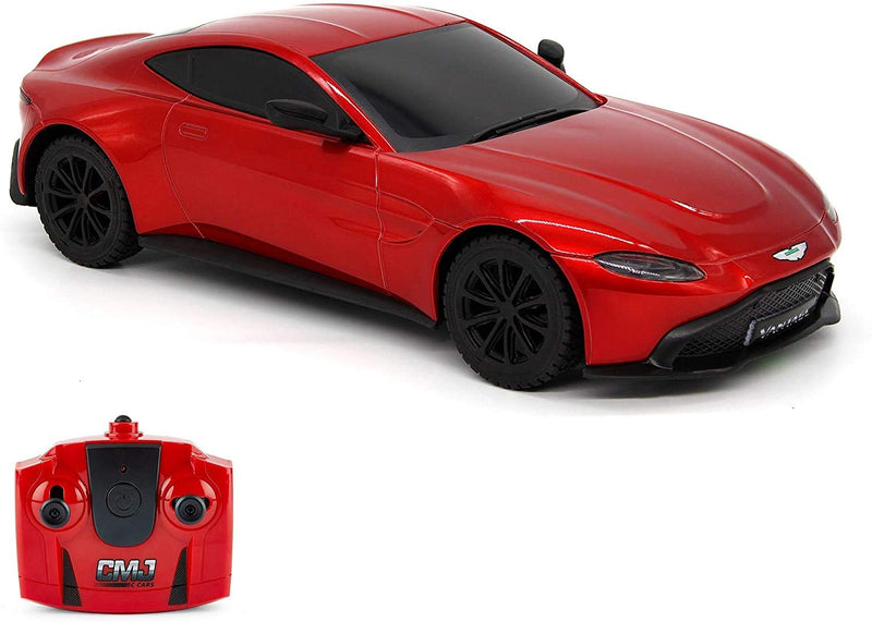 CMJ RC Cars™ Aston Martin Vantage Officially Licensed Remote Control Car. 1:24 Scale Red