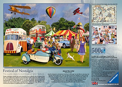 Ravensburger Festival of Nostalgia 500 Piece Jigsaw Puzzle for Adults & for Kids Age 10 and Up