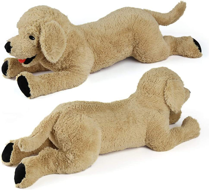 LotFancy Dog Stuffed Animals Plush 68 cm, Soft Cuddly Golden Retriever Plush Toys, Large Stuffed Dog, Puppy Dog Stuffed Animals, Gift for Kids Pets Girls, Christmas Toys