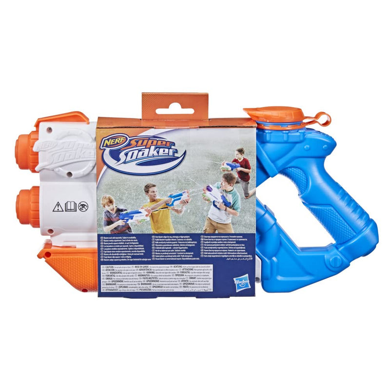 Nerf Super Soaker Twin Tide Water Blaster, Pump Action, Outdoor Water Toy