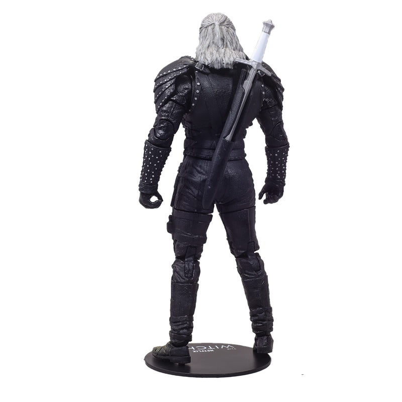 McFarlane Toys, Netflix The Witcher 7-inch Geralt of Rivia (Witcher Mode) Action Figure with 22 Moving Parts, The Witcher Season 2 Collectible Figure with Collectors Stand Base– Ages 12+