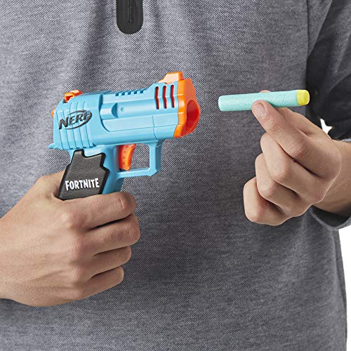 Fortnite Micro HC-R Nerf MicroShots Dart-Firing Toy Blaster and 2 Official Nerf Elite Darts For Kids, Teens, Adults