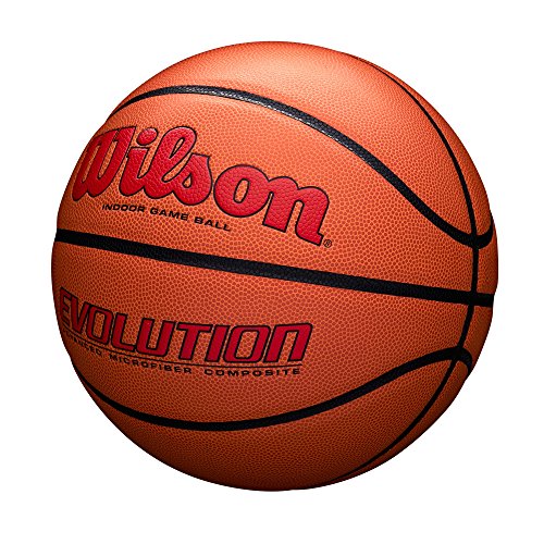 Wilson Evolution Game Basketball, Scarlet, Intermediate Size - 28.5"