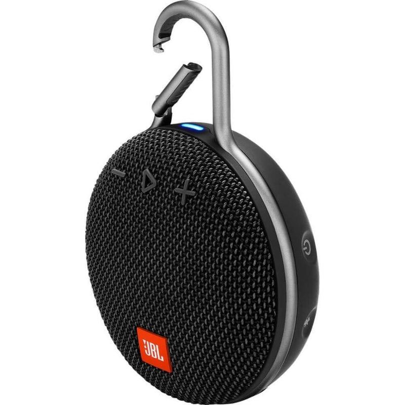 JBL CLIP 3 – Portable Bluetooth Wireless Speaker with Rechargeable Battery – Waterproof IPX7 for Outdoors – Siri and Google Compatible – Black