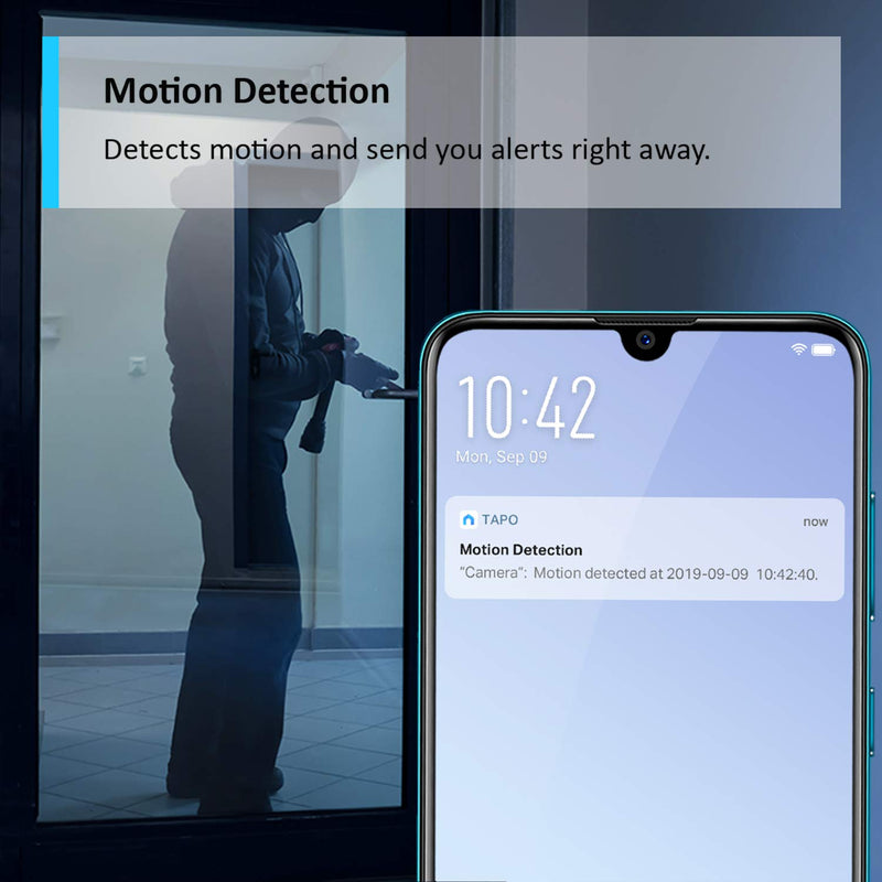 Tapo Mini Smart Security Camera, Indoor CCTV, Works with Alexa&Google Home, No Hub Required, 1080p, 2-Way Audio, Night Vision, SD Storage, Device Sharing (TC60) [Amazon Exclusive]