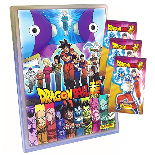 Panini Dragon Ball Super Trading Cards - Trading Cards Series 1 - Card Selection (1 Folder + 3 Boosters)