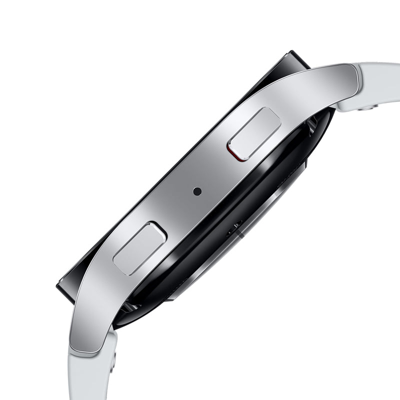Samsung Galaxy Watch6 Smart Watch, Fitness Tracker, Bluetooth, 44mm, Silver, 3 Year Extended Manufacturer Warranty (UK Version)
