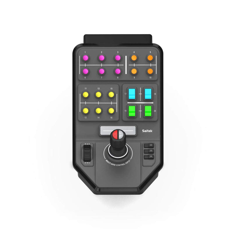 Logitech G Saitek Farm Sim Controller, Heavy Equipment Bundle for Farming Simulator, Gaming Steering Wheel and Pedals with Control Panel, 900° Wheel, 38+ Assignable Buttons, USB, PC/Mac - Black