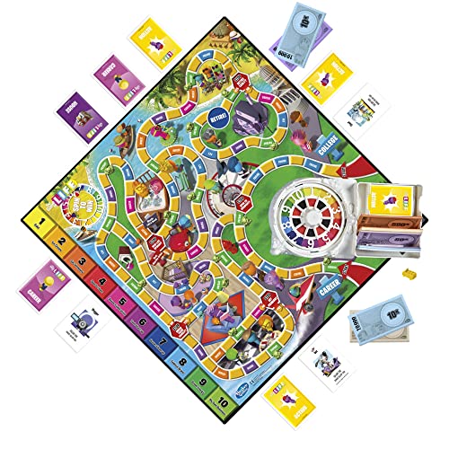 Hasbro Gaming The Game of Life Game, Family Board Game for 2 to 4 Players, for Kids Ages 8 and Up, Includes Colourful Pegs