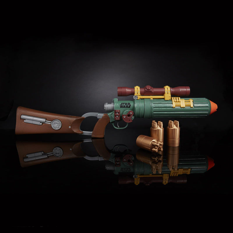 Nerf LMTD Star Wars Boba Fett's EE-3 Blaster, The Book of Boba Fett, Scope, 3 Drums, 12 Nerf Elite Darts, Multicolor