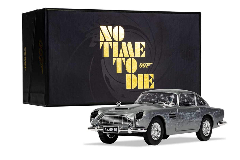 Corgi CC04314 James Bond - Aston Martin DB5 - No Time To Die, Grey, 20.32 x 10.16 x 10.16 cm