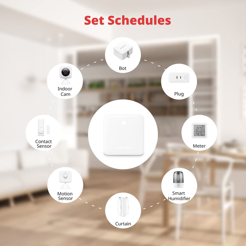 SwitchBot Mini Smart Remote Control, Universal IR Remote Hub for Smart Home, for TV and Air Conditioner, Connect SwitchBot Devices to WiFi, Works with Alexa, Google Home
