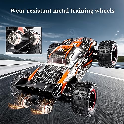 ST.JJBANY Brushless RC Cars, 75KM/H High Speed Remote Control Car, 4WD 1:14 Scale All Terrain Off Road Monster Truck, 2.4 Ghz Racing Car Waterproof 2 Battery 50 Min Car Toy for Kids And Adults