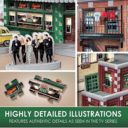 Wrebbit3D | Friends: Central Perk Café (440pc) | 3D Puzzle | Ages 14+