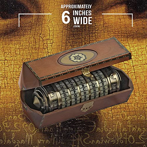 The Noble Collection The Da Vinci Code Cryptex - 6in (15cm) Full 1:1 Scale Functional Prop Replica - Officially Licensed Movie Prop Replicas Gifts