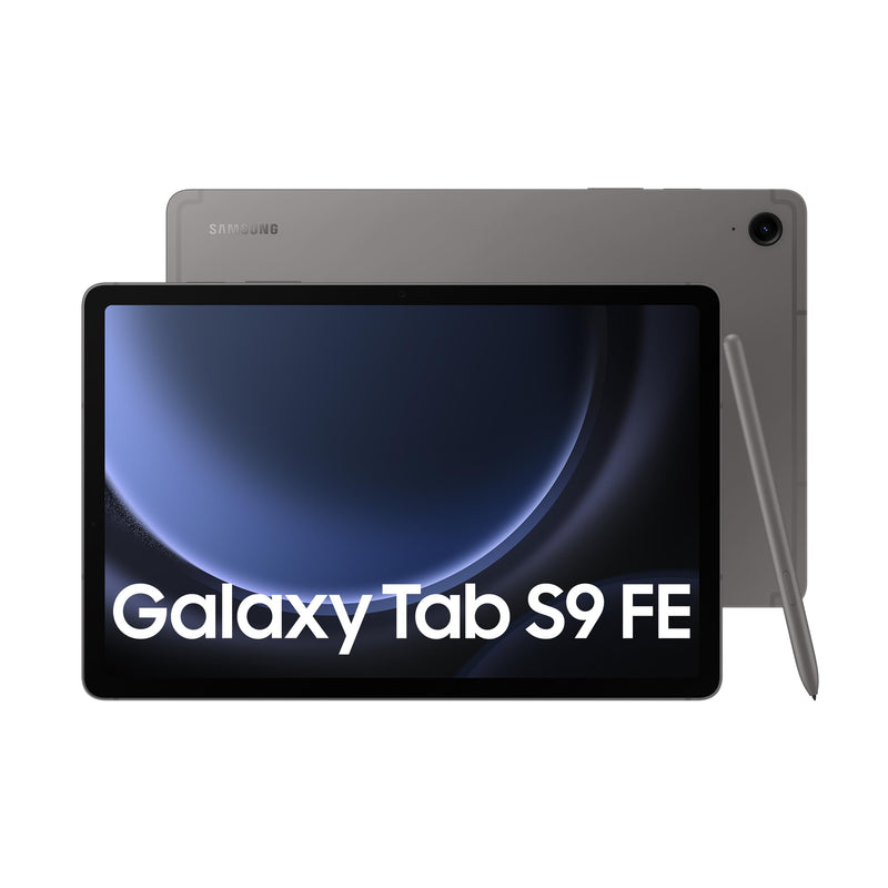 Samsung Galaxy Tab S9 FE Tablet with S Pen, 256GB, Long-lasting Battery, Gray, 3 Year Manufacturer Extended Warranty (UK Version)