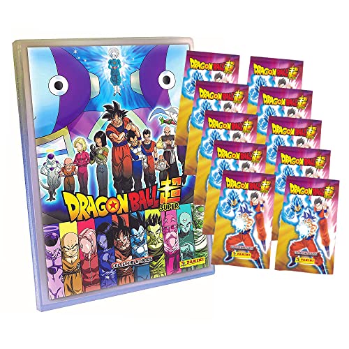 Panini Dragon Ball Super Trading Cards - Trading Cards Series 1 - Card Selection (1 Folder + 10 Boosters)