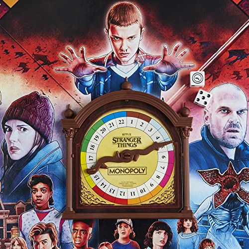Monopoly: Netflix Stranger Things Edition Board Game for Adults and Teens Ages 14+, Game for 2-6 Players, Inspired by Stranger Things Season 4, F2544