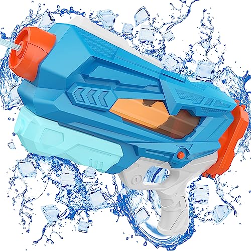 MOZOOSON Water Pistol Gun for Kids Adults, Powerful Water Gun Large Capacity 700ml with Light Effects, Long Distance Squirt Gun for Dog Cat Training, Summer Toys for Outdoor Garden Beach Swimming Pool