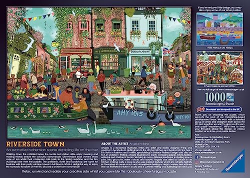 Ravensburger 17554 Riverside Town 1000 Piece Jigsaw Puzzle for Adults and Kids Age 12 Years Up